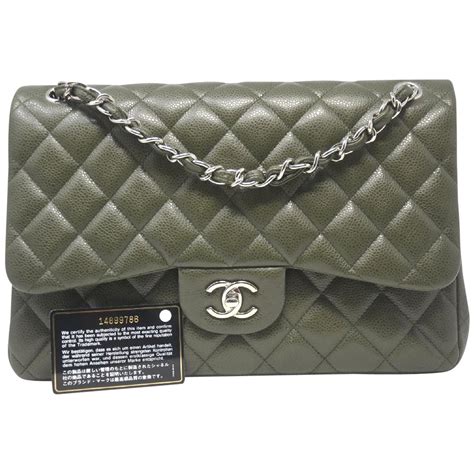 chanel olive green bag|green chanel purse.